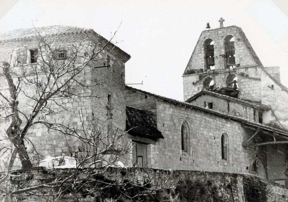 façade latérale nord, vue partielle