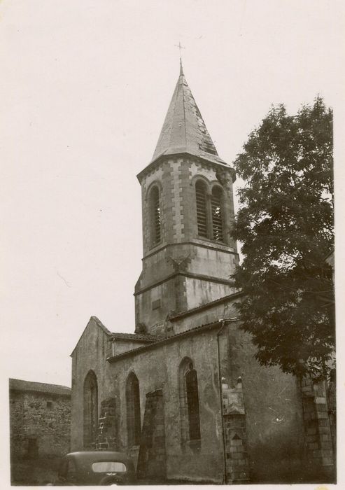 clocher, élévations nord et ouest