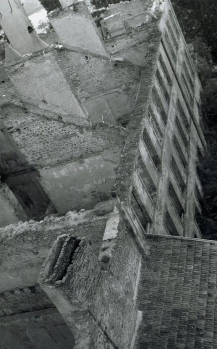 vue partielle des ruines depuis le donjon