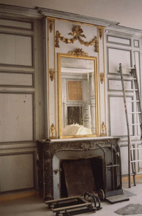 salon, cheminée