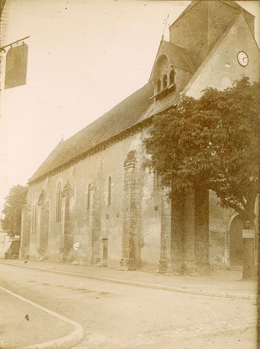 façade latérale nord, vue partielle