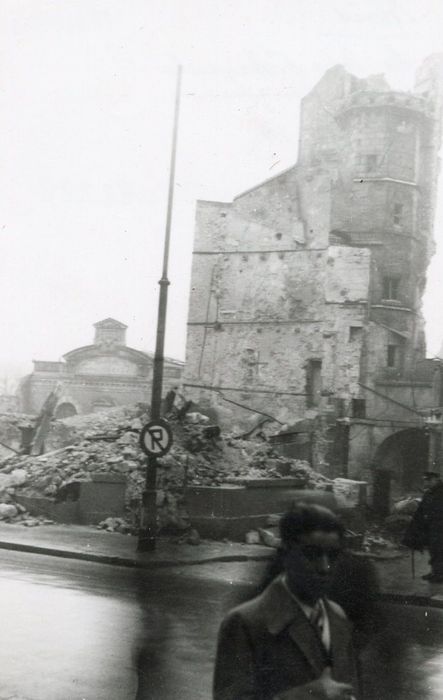 vue générale des vestiges de la tour