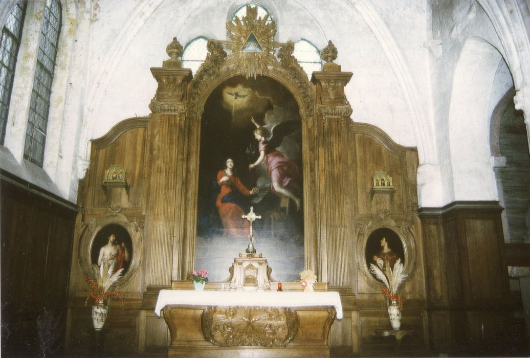 maître-autel, retable, tableau : Annonciation (l’)