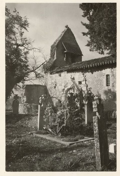 façade latérale sud, vue partielle