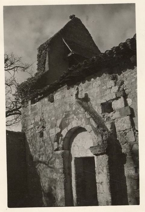 façade latérale sud, vue partielle