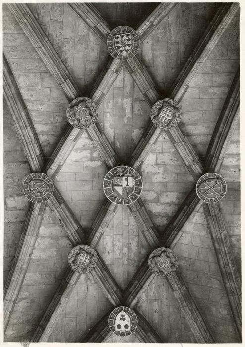 chapelle Sainte-Catherine, vue partielle des voûtes à liernes