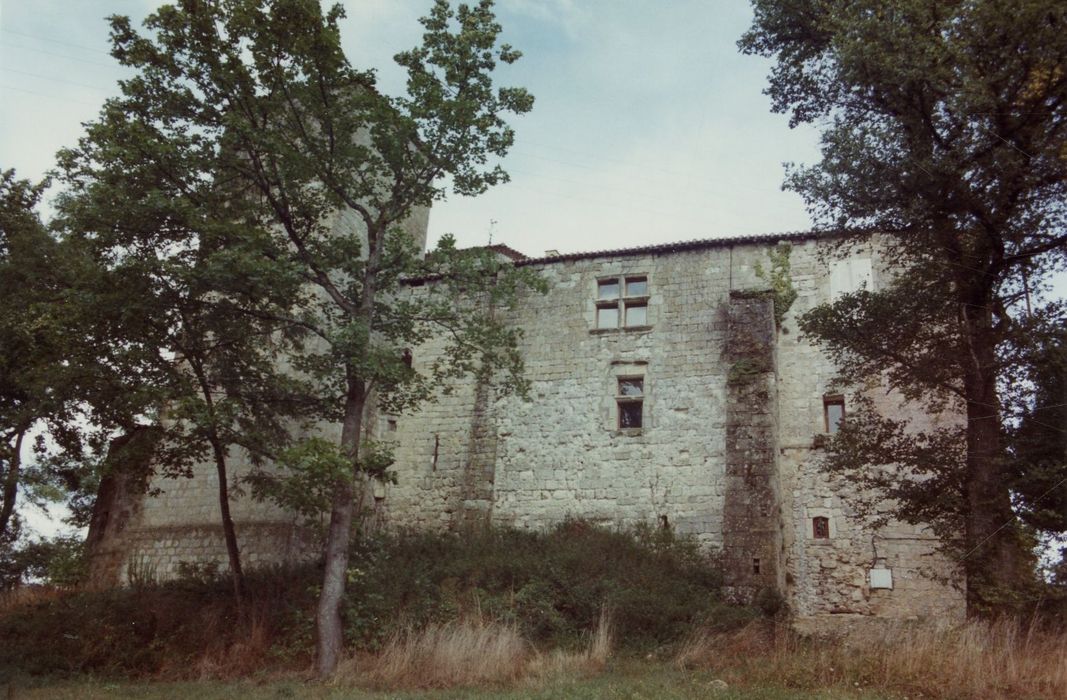 aile ouest, façade ouest, vue partielle