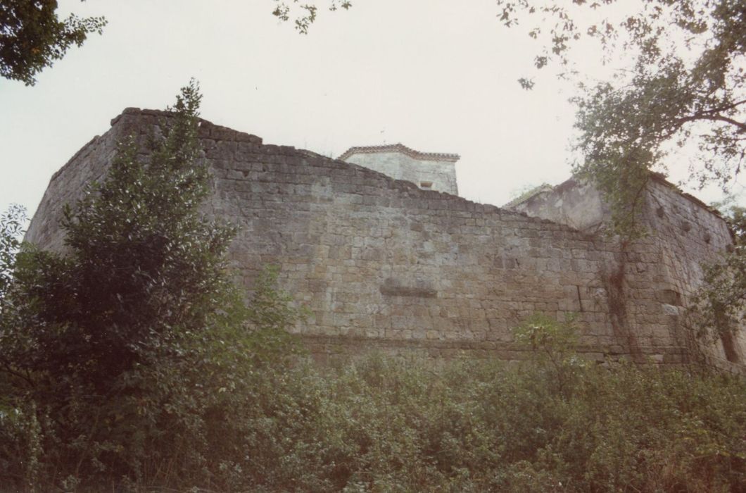 mur d’enceinte nord, élévation nord