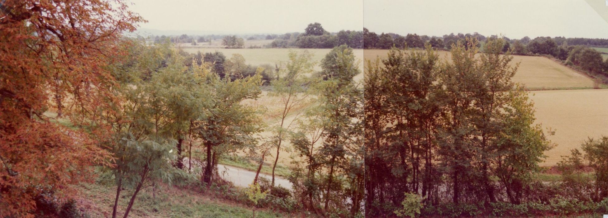 vue panoramique depuis l’aile sud du château