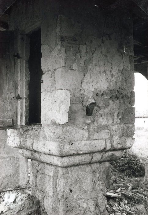 maçonnerie abritant l’escalier à vis