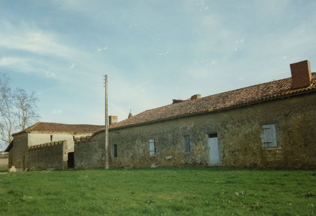 bâtiment annexe ouest, façade ouest