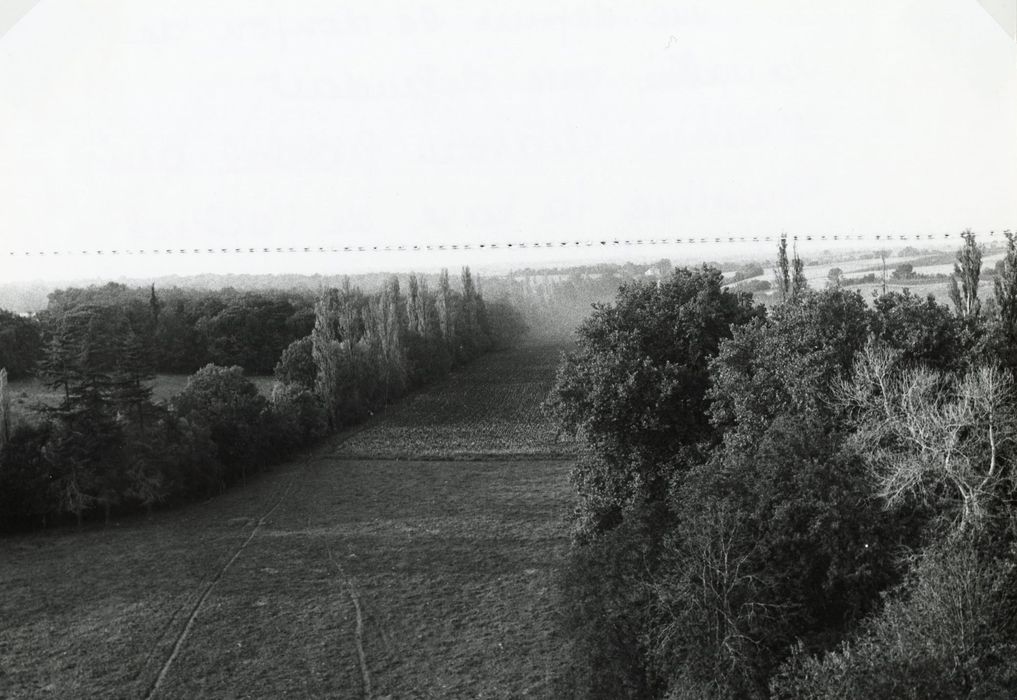 perspective nord-ouest depuis le donjon