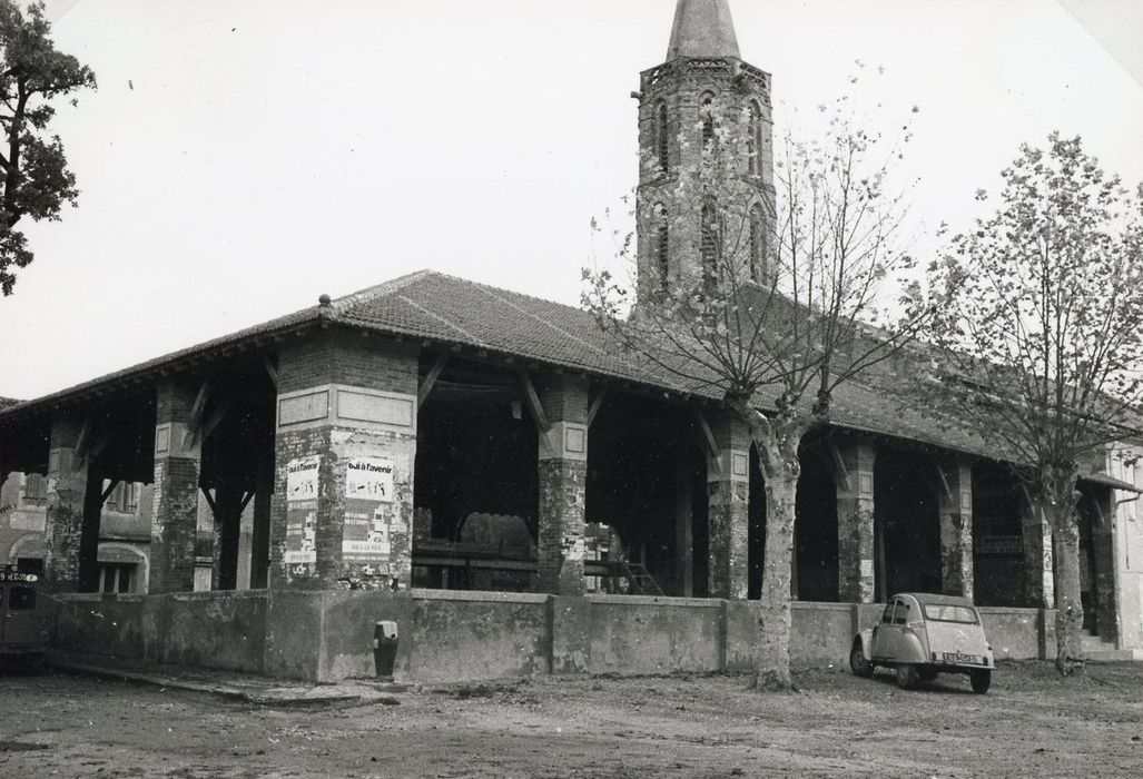 vue générale de la halle depuis le Sud-Ouest