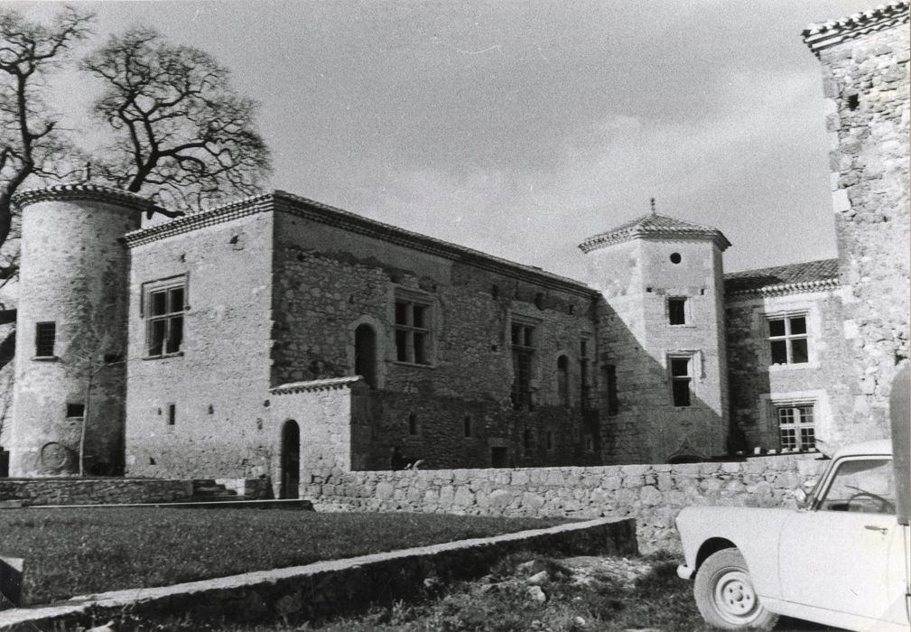 aile ouest, façades sud et est