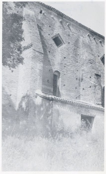façade latérale sud, vue partielle