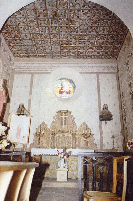 chapelle sud, vue partielle du décor (photocopie numérisée) - © Ministère de la Culture (France), Médiathèque du patrimoine et de la photographie, Tous droits réservés 