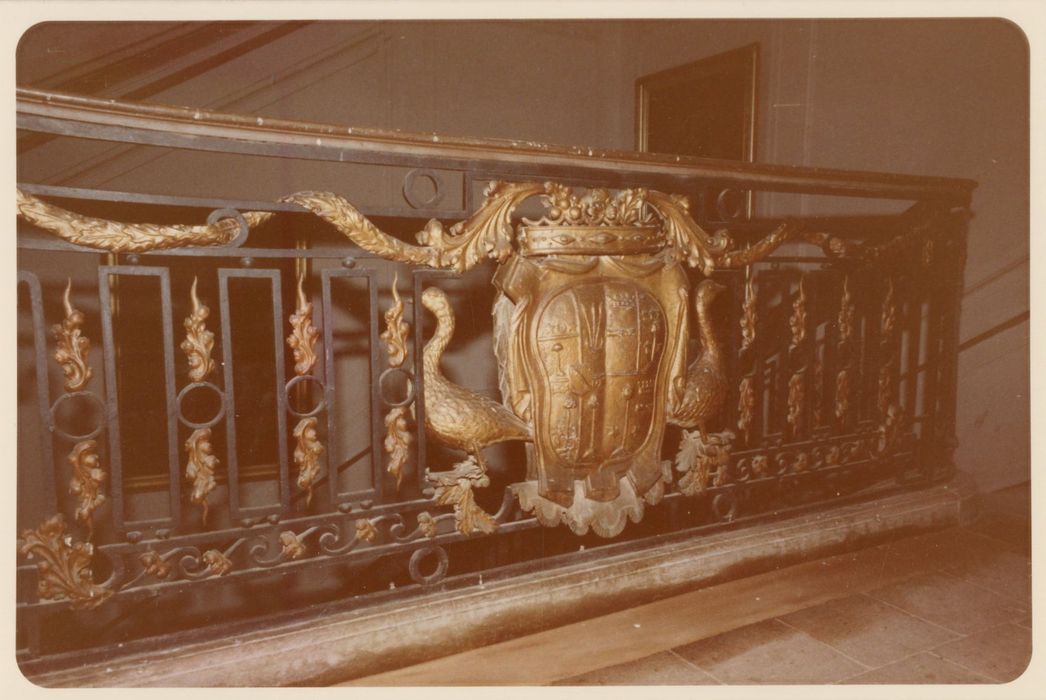 escalier d’honneur, détail de la rampe