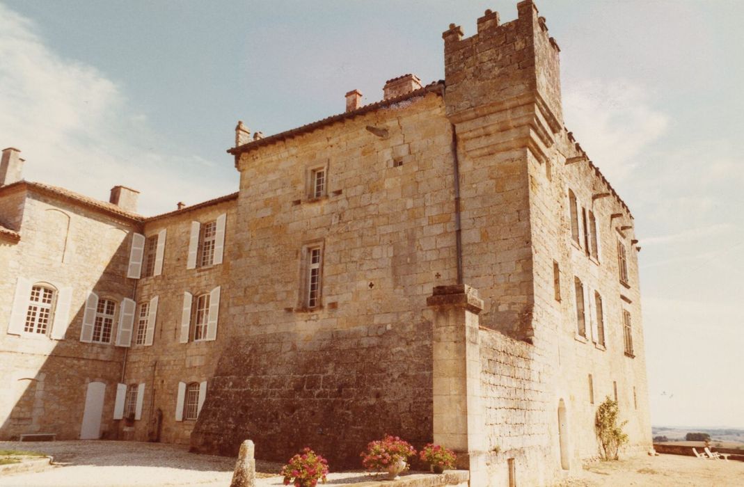 donjon, façades nord-ouest, sud-ouest