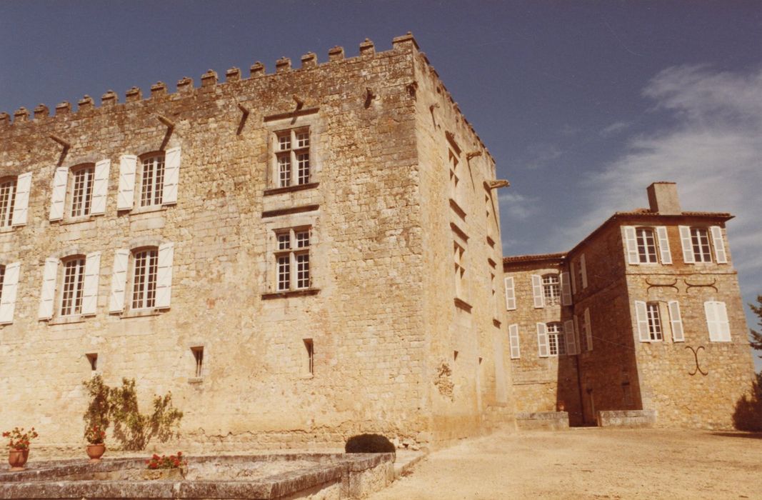 donjon, façade sud-ouest