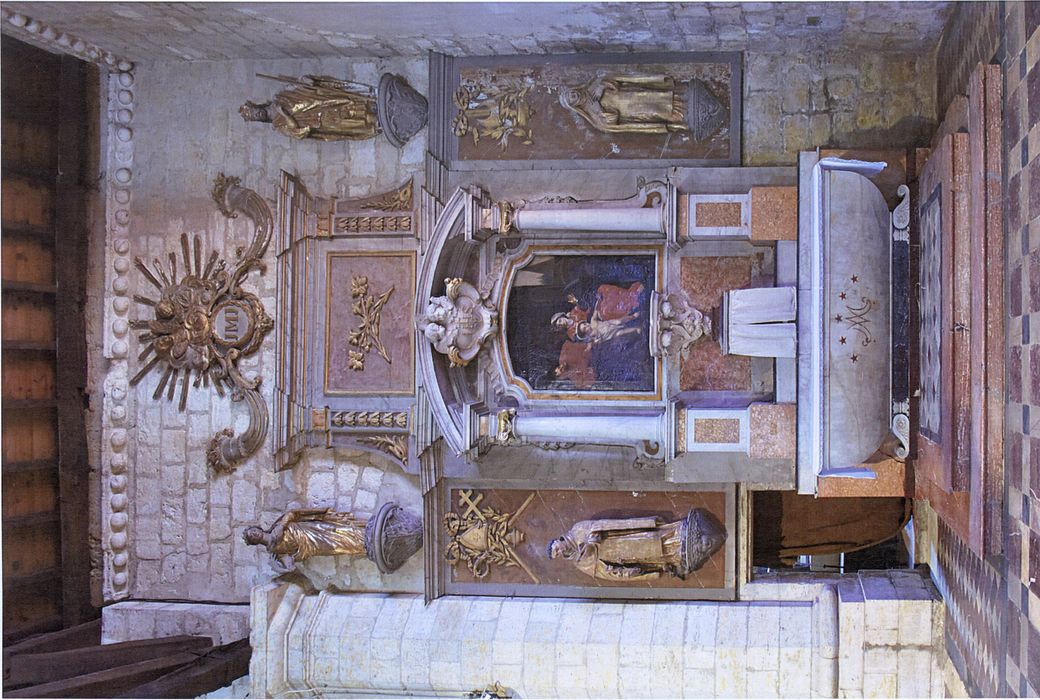 retable de la chapelle sud (photocopie numérisée) - © Ministère de la Culture (France), Médiathèque du patrimoine et de la photographie, Tous droits réservés 