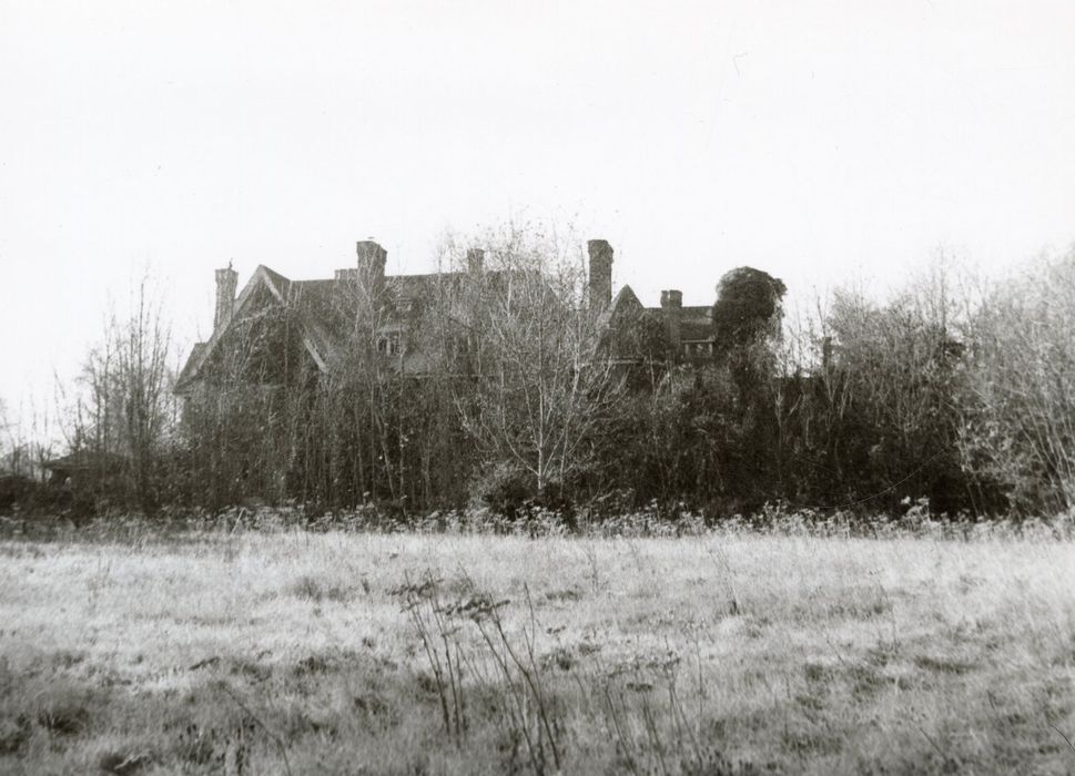 vue partielle des vestiges du manoir depuis l’Est