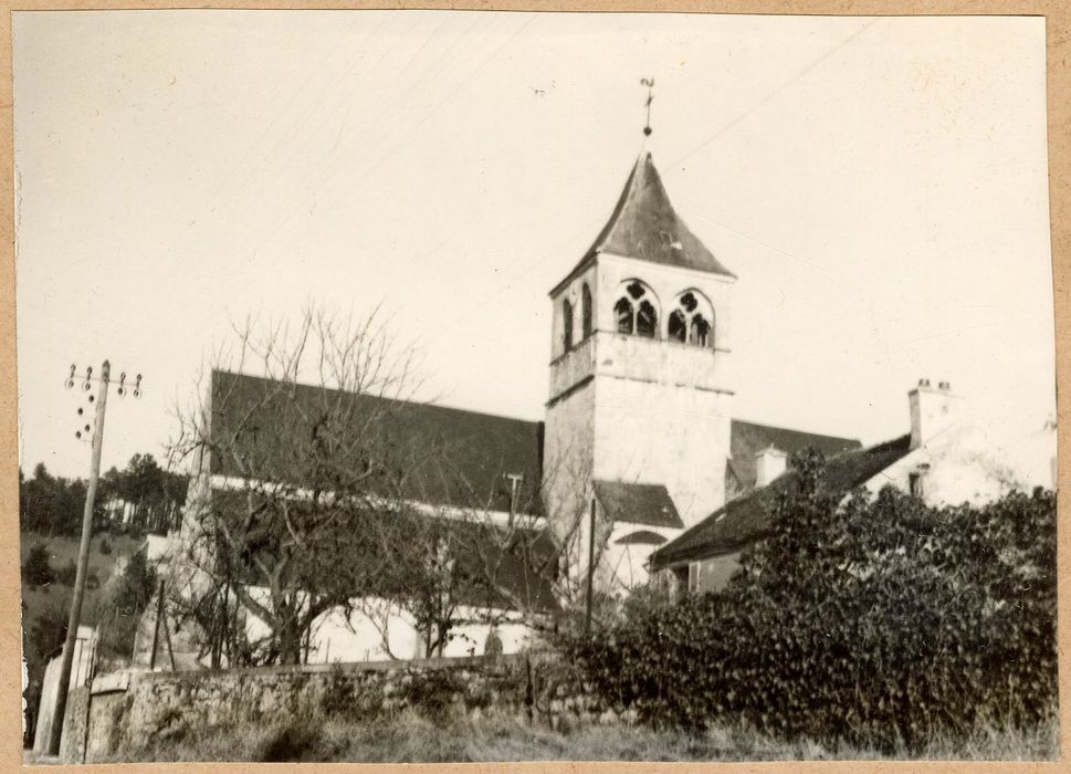 façade latérale sud, vue partielle