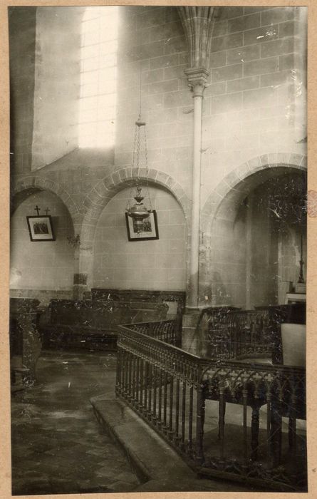 clôture de communion (barrière du choeur), vue partielle