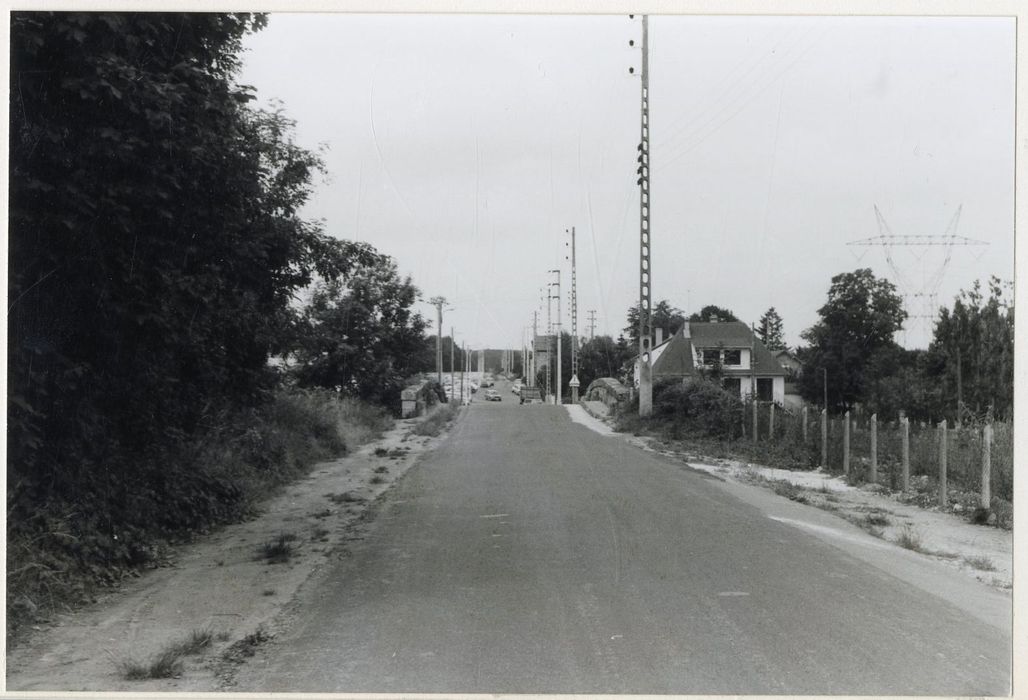 vue générale de la chaussée en direction du Nord