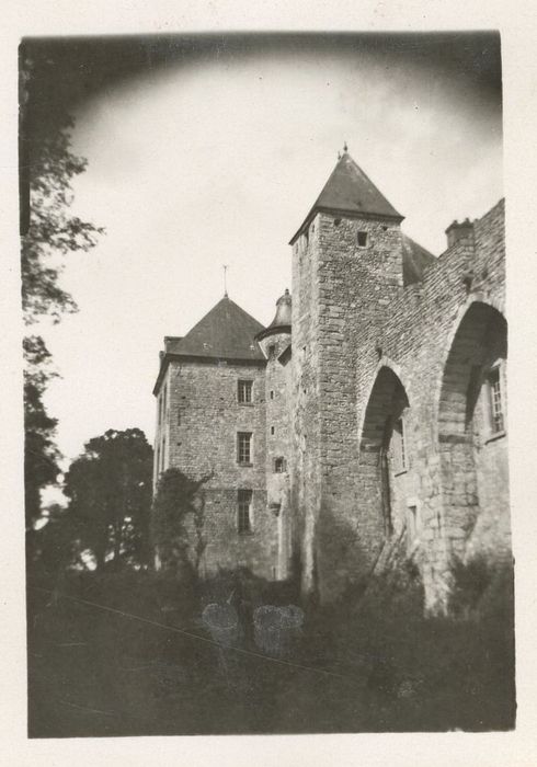 aile ouest, façade ouest, vue partielle