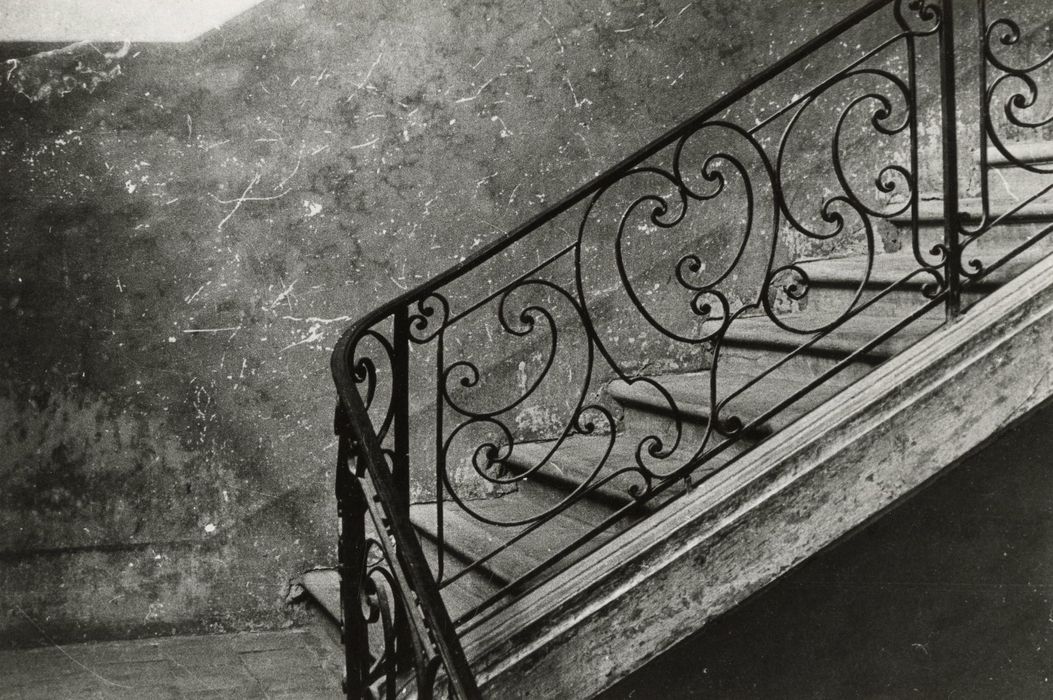 escalier d’honneur, détail de la rampe d’escalier