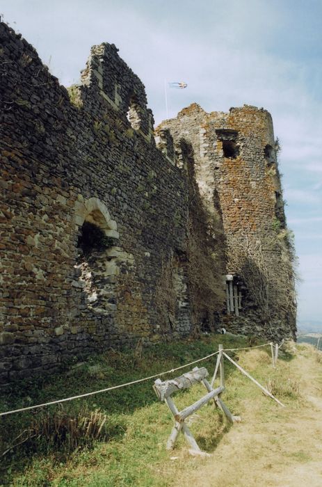 donjon nord et courtine nord, élévation nord