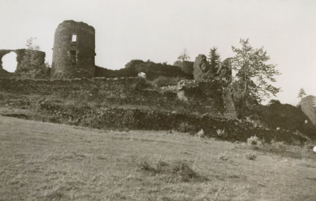 vue partielle des ruines depuis le Sud