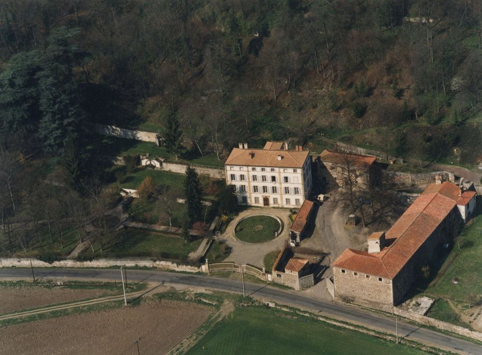 vue aérienne de l’ensemble des bâtiments