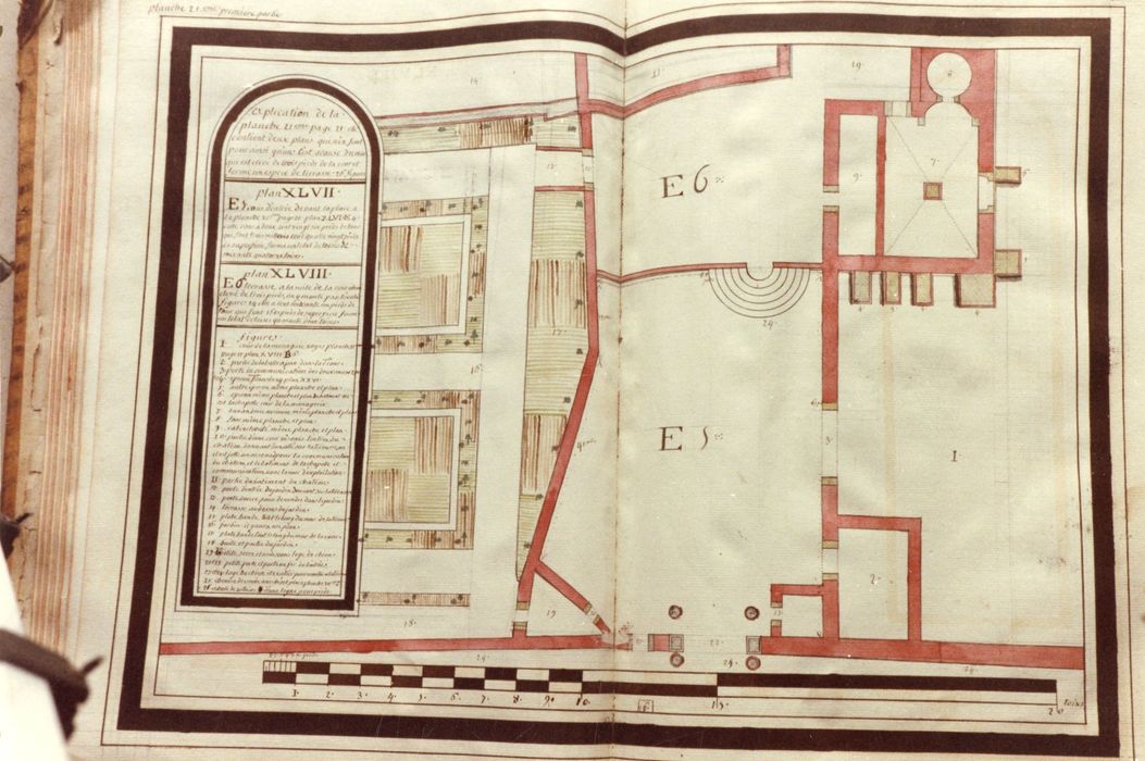 livre : Domaine de Beauvezeix, détail d’une planche