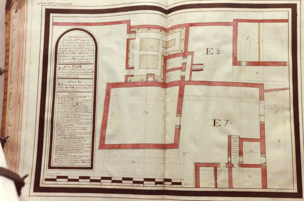 livre : Domaine de Beauvezeix, détail d’une planche