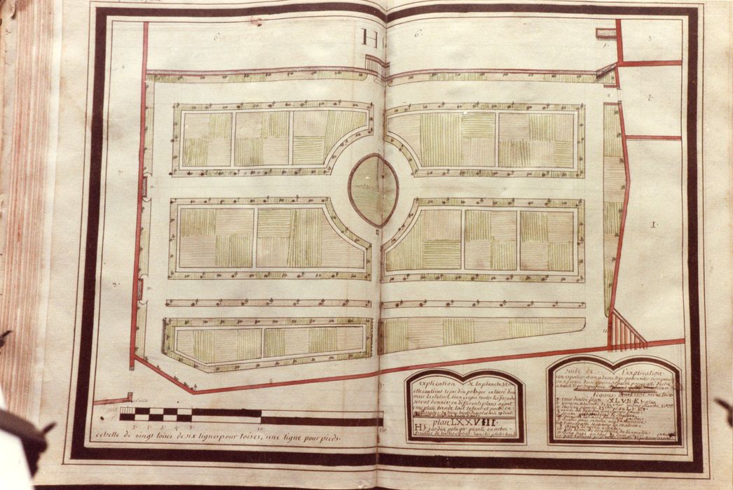 livre : Domaine de Beauvezeix, détail d’une planche