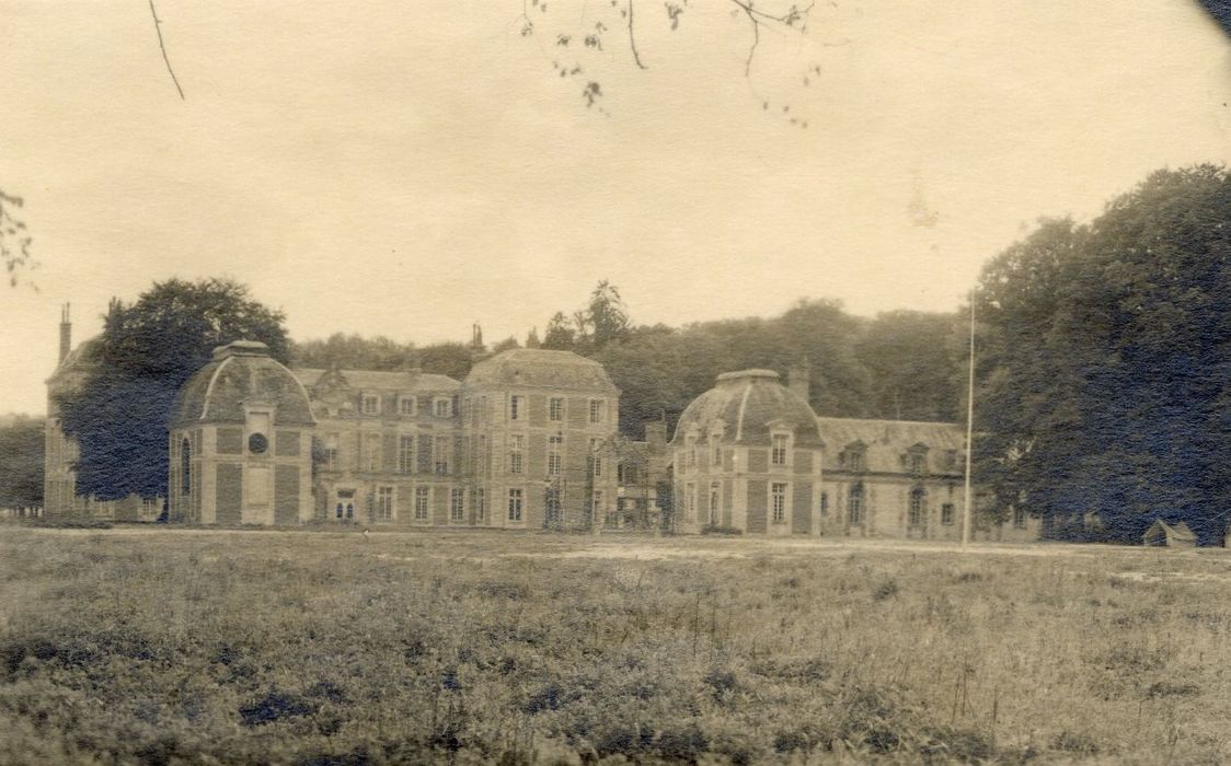 vue générale du château dans son environnement depuis l’Est