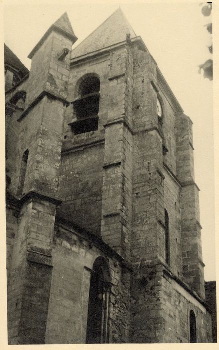 clocher, élévations est et nord