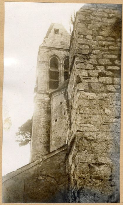 clocher, élévation est, vue partielle