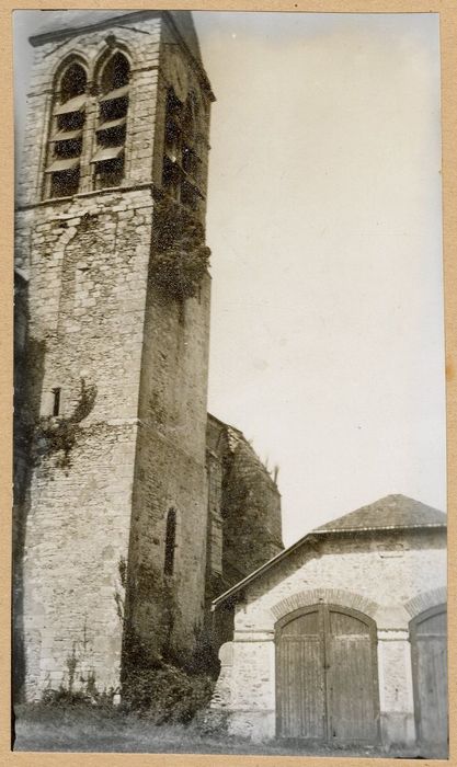 clocher, élévations sud et ouest