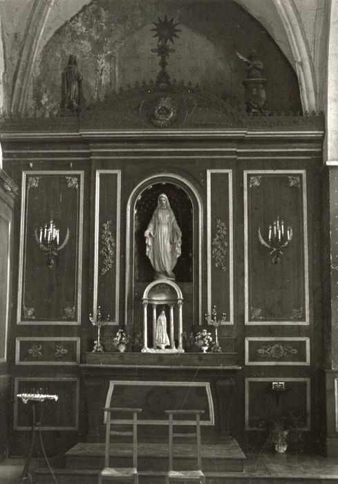 autel et retable de la Vierge