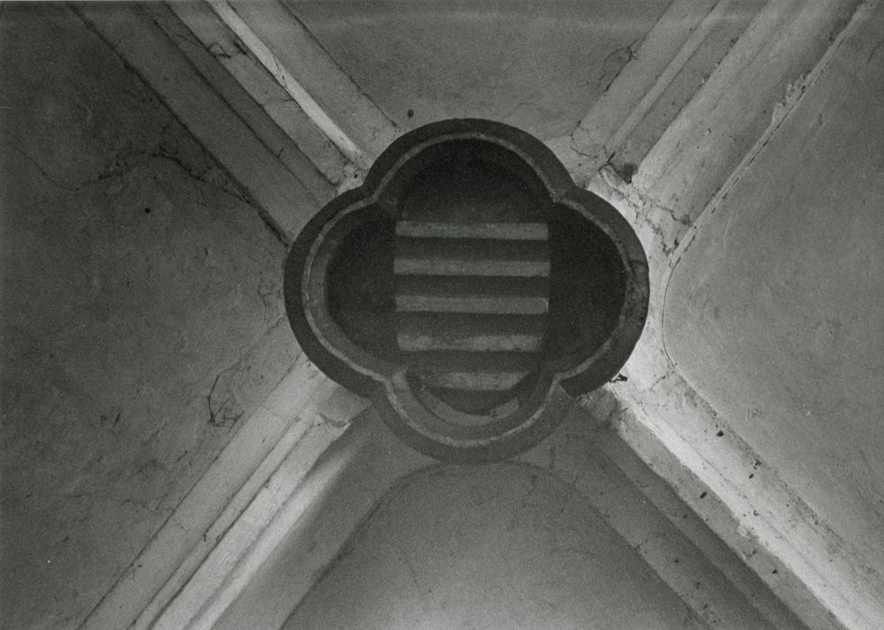 chapelle de la Vierge, détail d’une clef de voûte