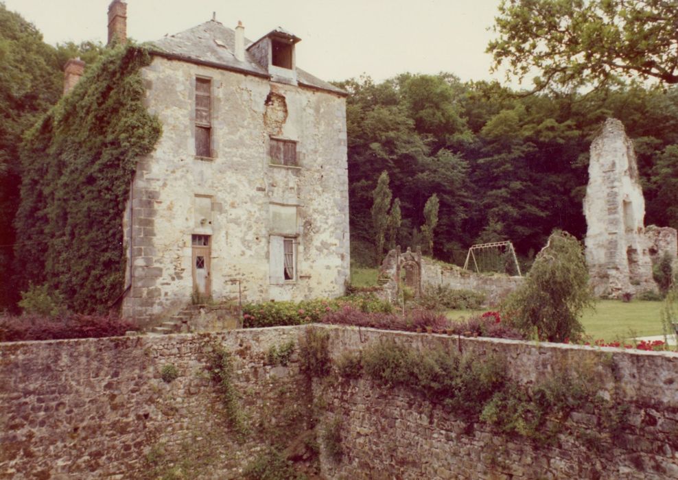 vue générale des vestiges de l’ancien château depuis le Nord