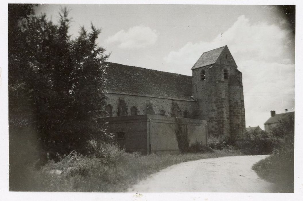 façade latérale nord, vue partielle