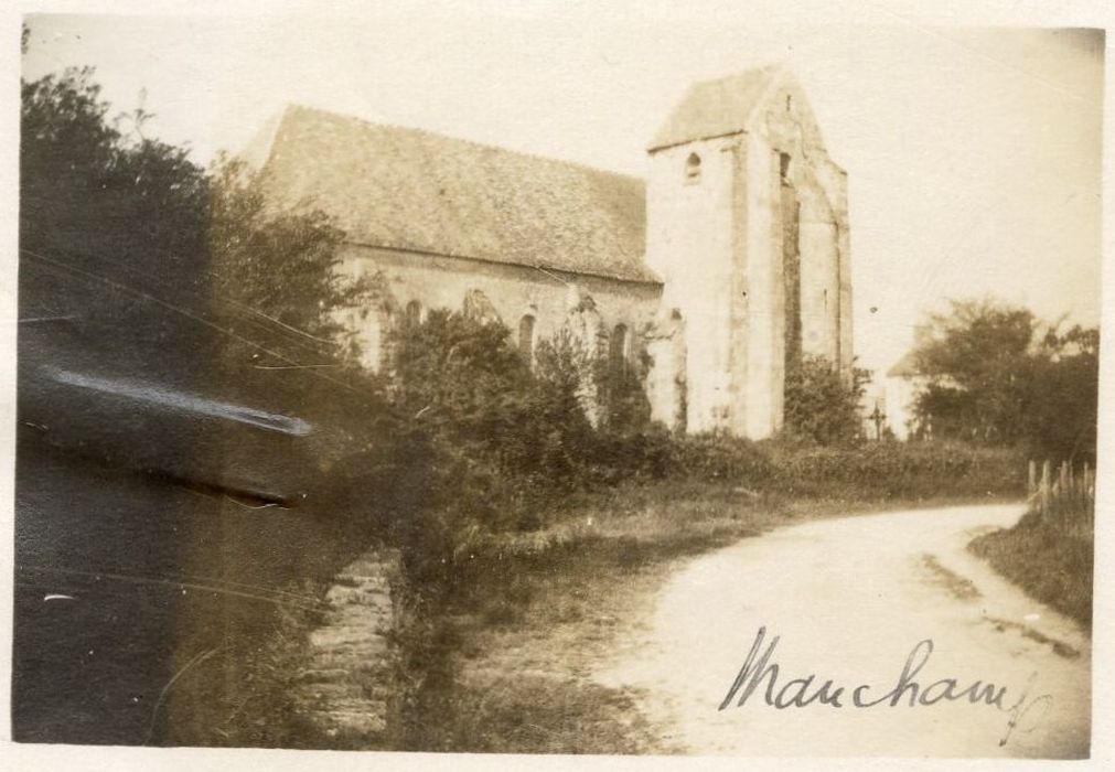 façade latérale nord, vue partielle