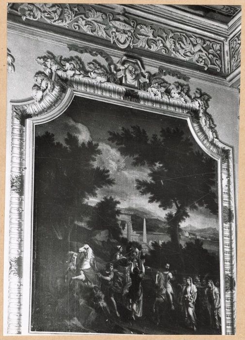 grand salon, détail du décors peints