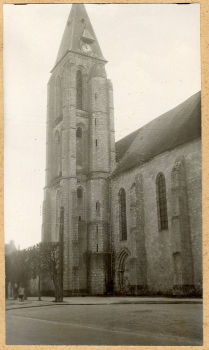 clocher, élévations nord et ouest