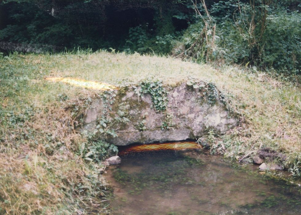 un des ponceaux sur le fossé de dessèchement