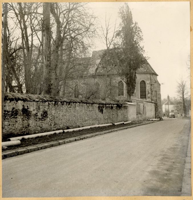 façade latérale sud, vue partielle