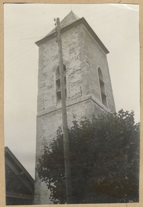 clocher, élévations sud et ouest